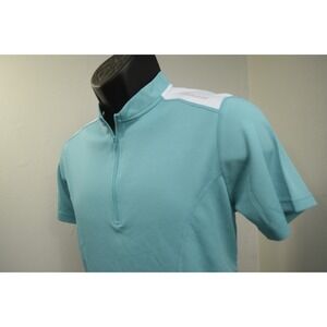 Canari Cycling Jersey Blue 1/4 Zip Performance Short Sleeve Pockets Womens Large